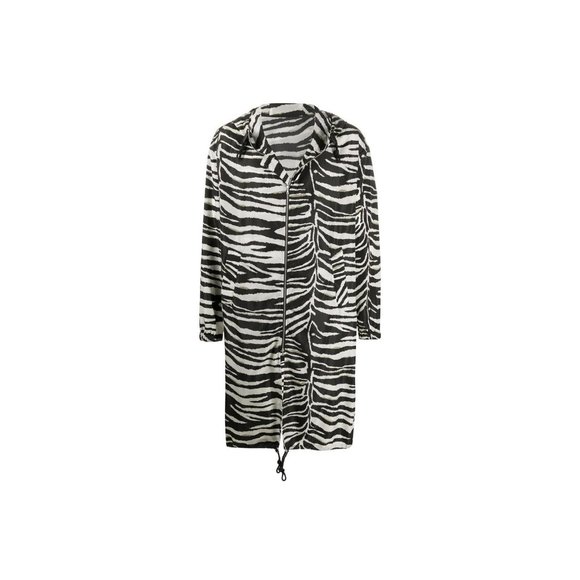Dries Van Noten Zebra Print Rain Coat - Picture 1 of 7